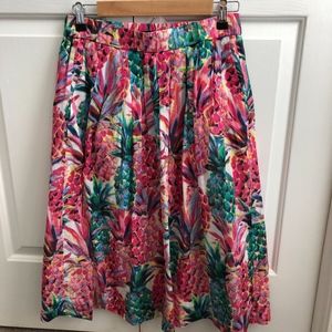 J Crew Pineapple Print Skirt